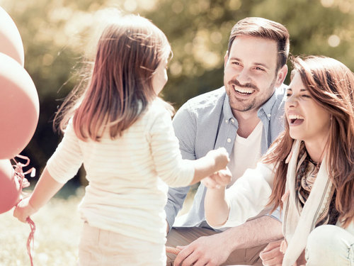 Lachende Menschen